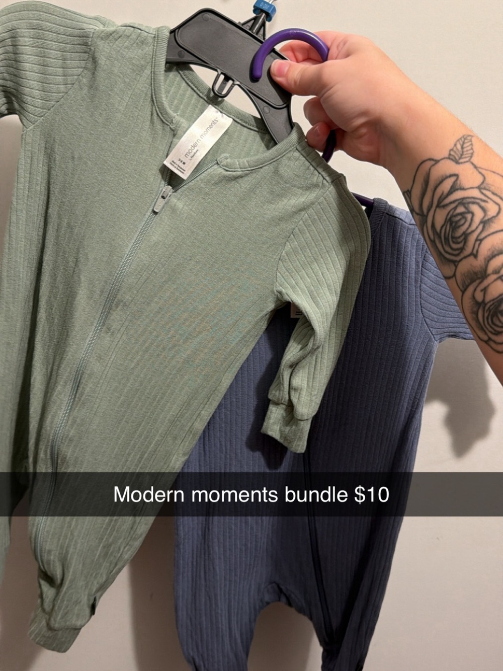 Men's Ribbed Zip-Up Shirt - Sage Green